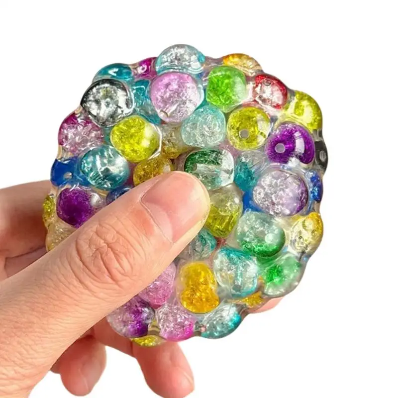 كرات الإجهاد الصغيرة المحمولة ضغط الكرة معسر أداة تخفيف التوتر السبر تململ ضغط لعبة للمراهقين البالغين السفر