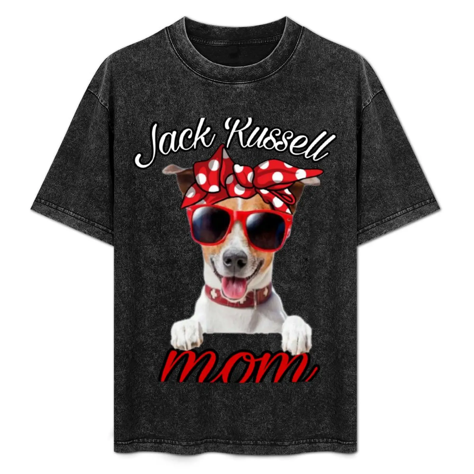 

Jack Russell mom T-Shirt man t shirt summer man shirts graphic shirt graphic shirts for cotton funny T-Shirt