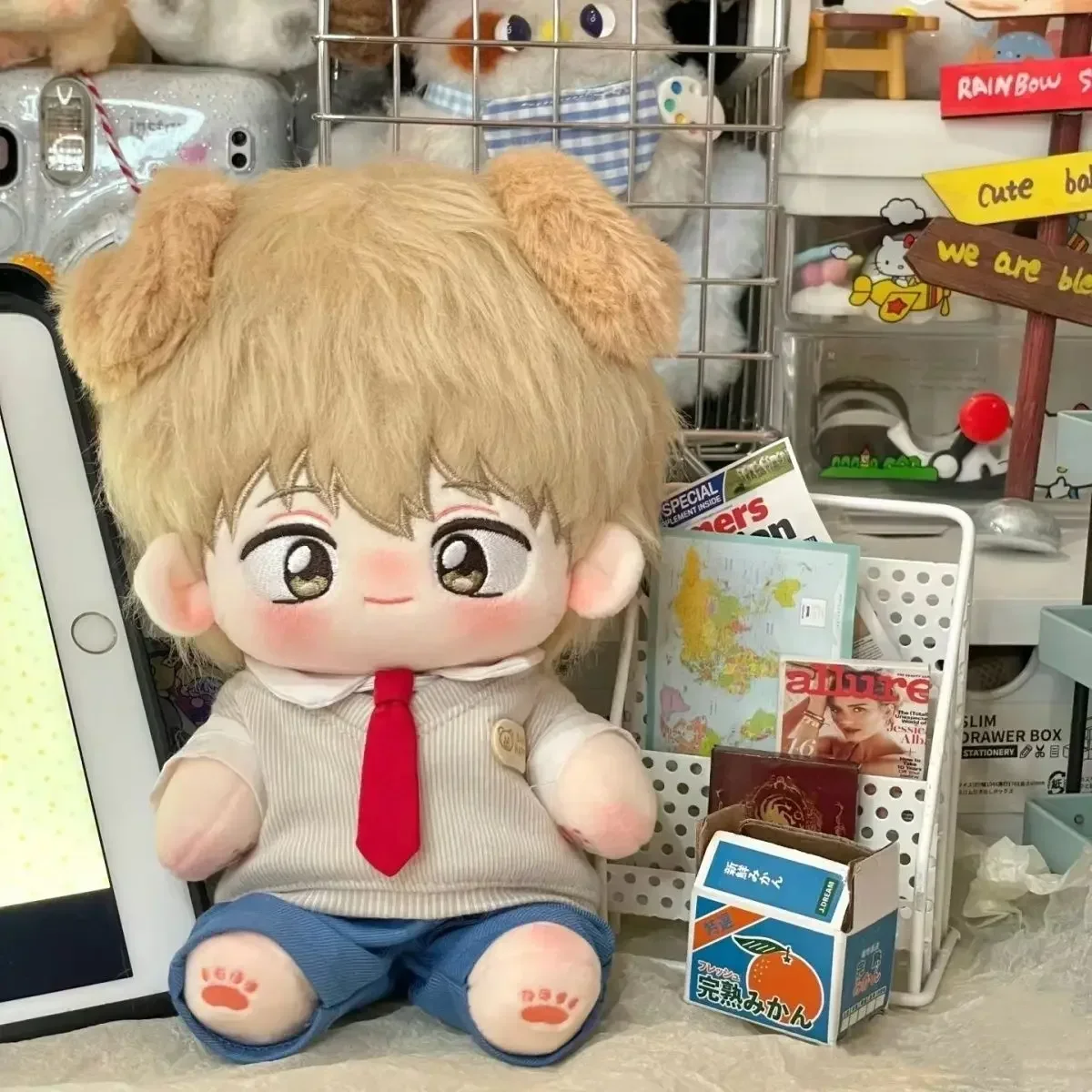 20cm Anime Skip and Loafer Mitsumi Iwakura Shima Sousuke Anime Figures Plush Cosplay Cartoon Dress Up Doll Toys for Children
