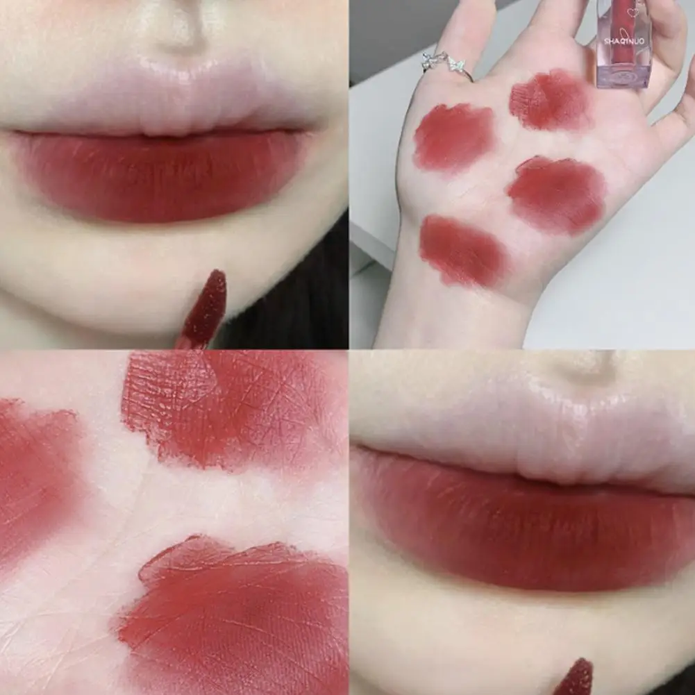 Soft Matte Velvet Lip Glaze Waterproof Long Lasting Lip Sexy Balm Smooth Gloss Lipstick Women Silky Lip Gift Makeup D2f0