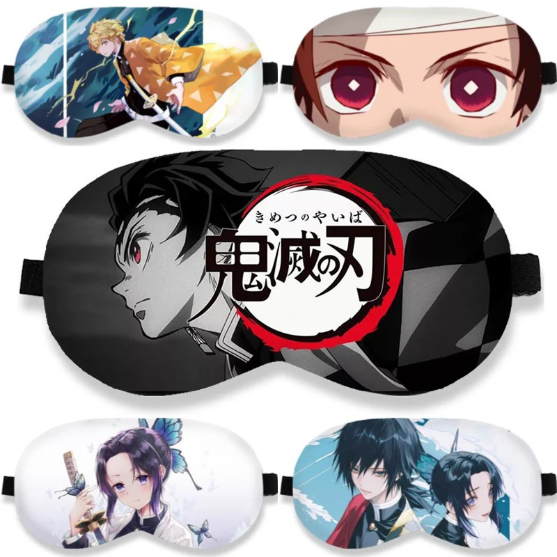 Demon Slayer, Kimetsu no Yaiba, Anime Shade Eye Patch, Ultra-Soft Sleeping Blindfold, Breathable Eyes Mask Cover, Cosplay Props