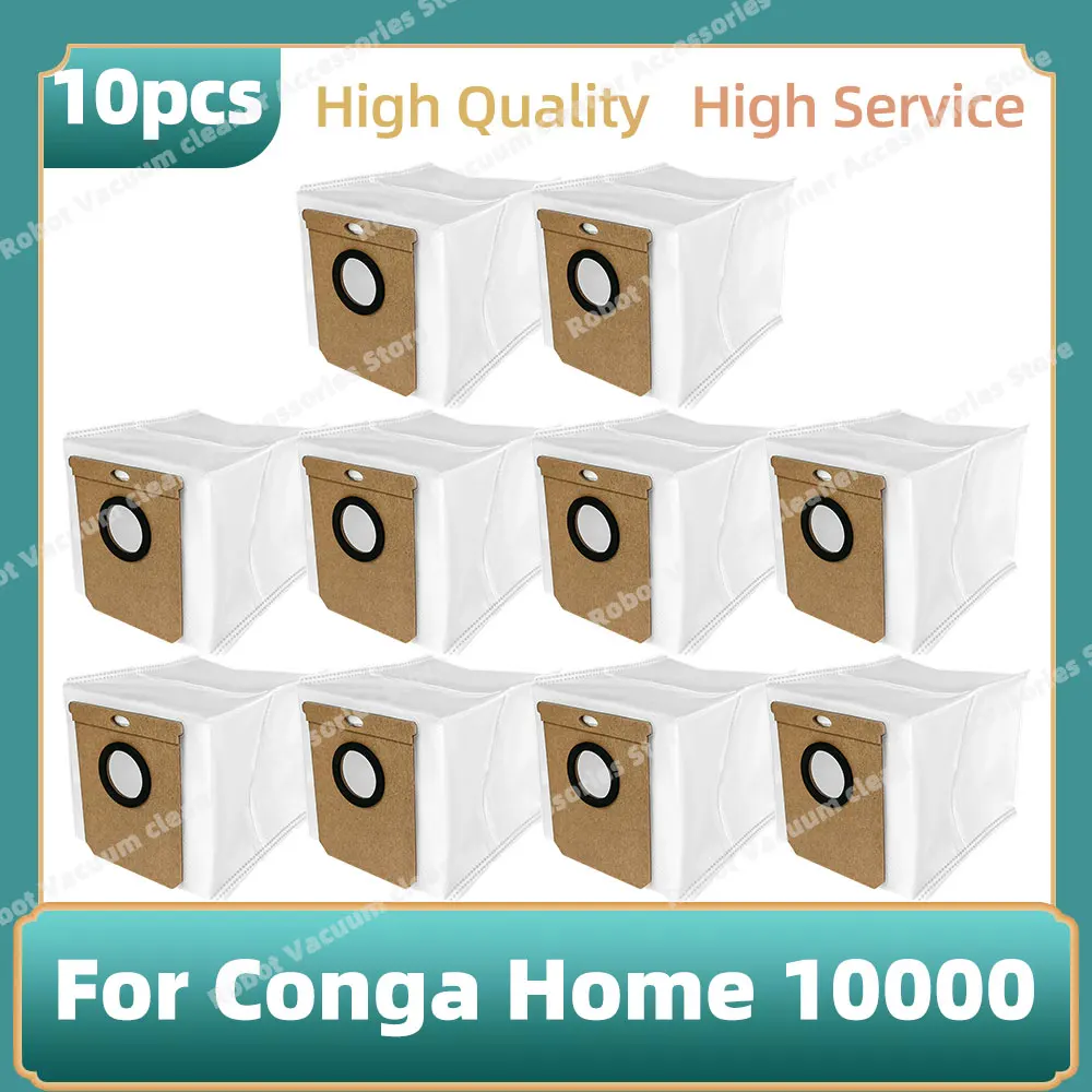 Мешок для пыли, совместимый с Conga Home 10000, Conga 7490 Ultimate / 8490 Ultimate / 8090 Ultra / 9090 AI, Eufy L50 L60 SES Parts
