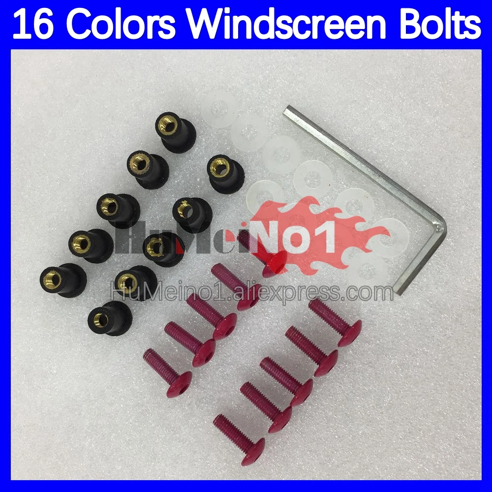 31pcs Motorcycle Windscreen Bolts For YAMAHA TZR-250 3MA TZR250 TZR 250 88 89 90 91 1988 1989 1990 1991 Windshield Screws Nuts