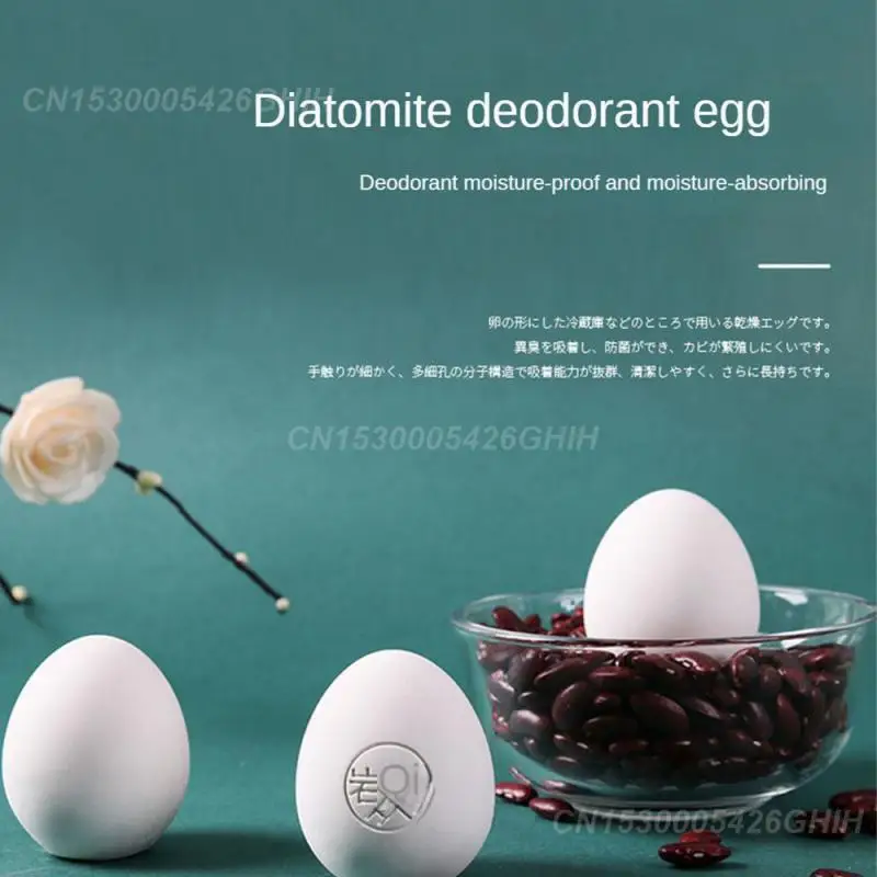 Refrigerator Deodorant Adsorb Peculiar Smell Deodorized Eggs Kitchen Tools Diatomite Deodorizer Porous Frosted Surface