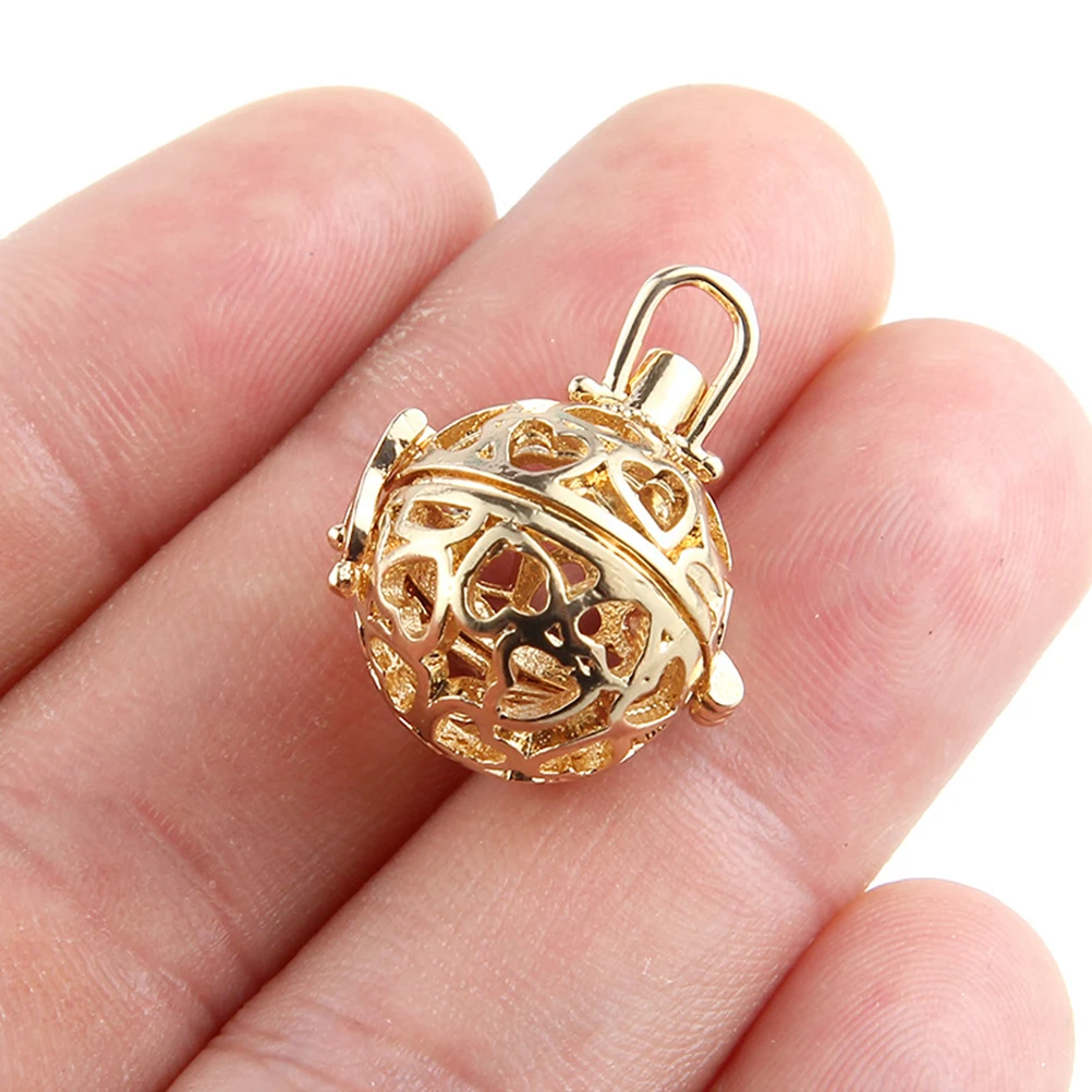 

Aromatherapy Essential Oil Pendant Locket Pearl Bead Cage Charms DIY Jewelry Supplies Accessories Gift Ideas Crafts Projects
