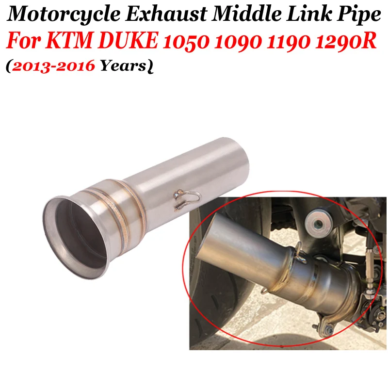 Slip On Für KTM Super DUKE 1050 1090 1190 1290 R 2013 - 2016 Motorrad Auspuff Escape System Schalldämpfer 51 MM Mittleren Link Rohr