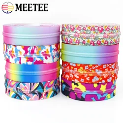 1-10M 5# Meetee Nylon Zipper Coil for Bag Sewing Zips By The Meter Coat Jacket Zippers Tape Zip Closure Repair Kit Accessories