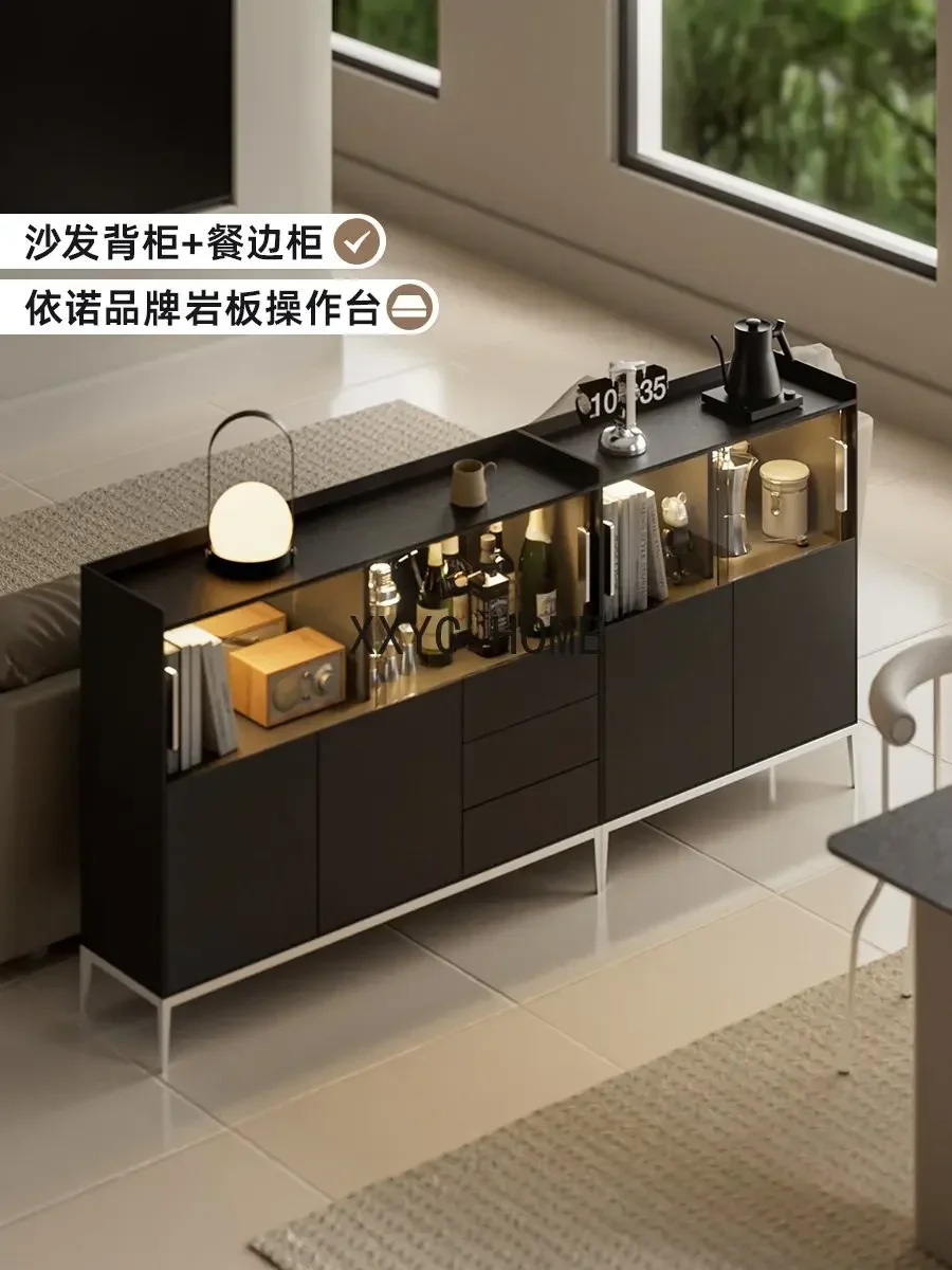 Nordic style light luxury dining side cabinet sofa back cabinet sofa back living room wine cabinet