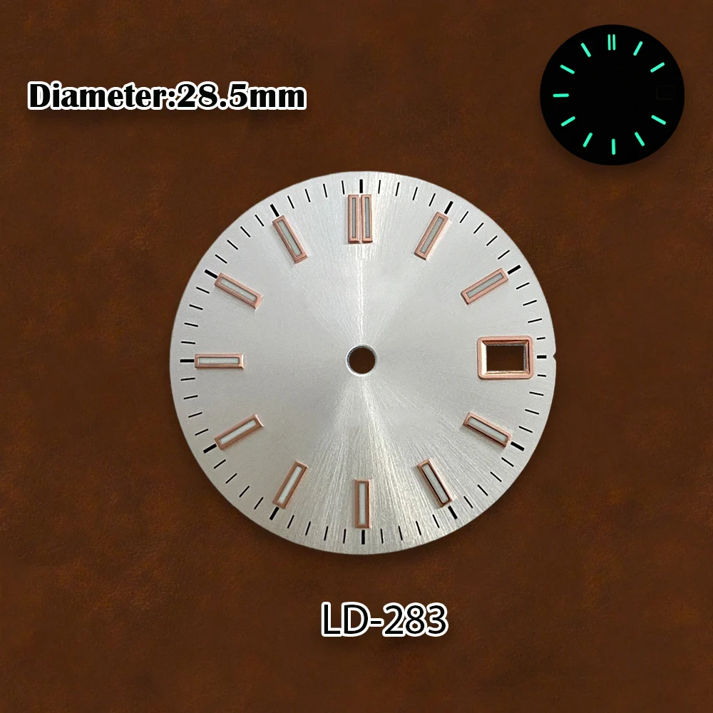 

28.5mm S Logo Dial Suitable for NH35/NH36 Japan Automatic Movement Green Luminous High-Quality Watch Modification Accessories