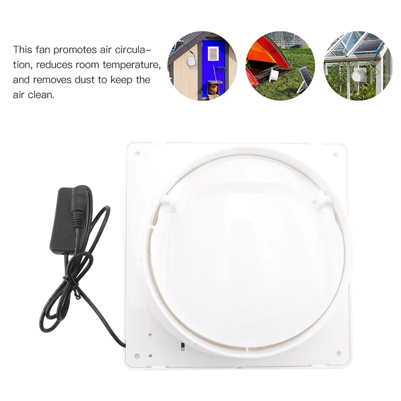 

A37T-Solar Fan For Greenhouse - 50W Solar Panel + 10 Inch Solar Exhaust Fan For Shed, Greenhouse