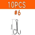 10 piezas tamaño 6