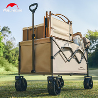 Naturehike Folding Trolley Collapsible Wagon Large Capacity Portable Camping Outdoor Shopping Picnic Travel Garden Beach Cart