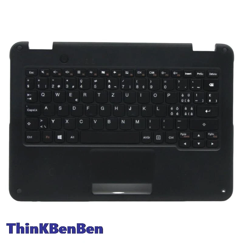 

SWS Swiss Black Keyboard Upper Case Palmrest Shell Cover For Lenovo N24 300e Winbook 5CB0P18550