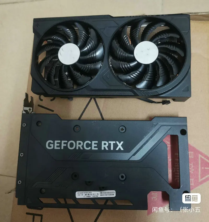 Original Radiator Cooler for Gigabyte RTX4060ti Video Card with Backplate