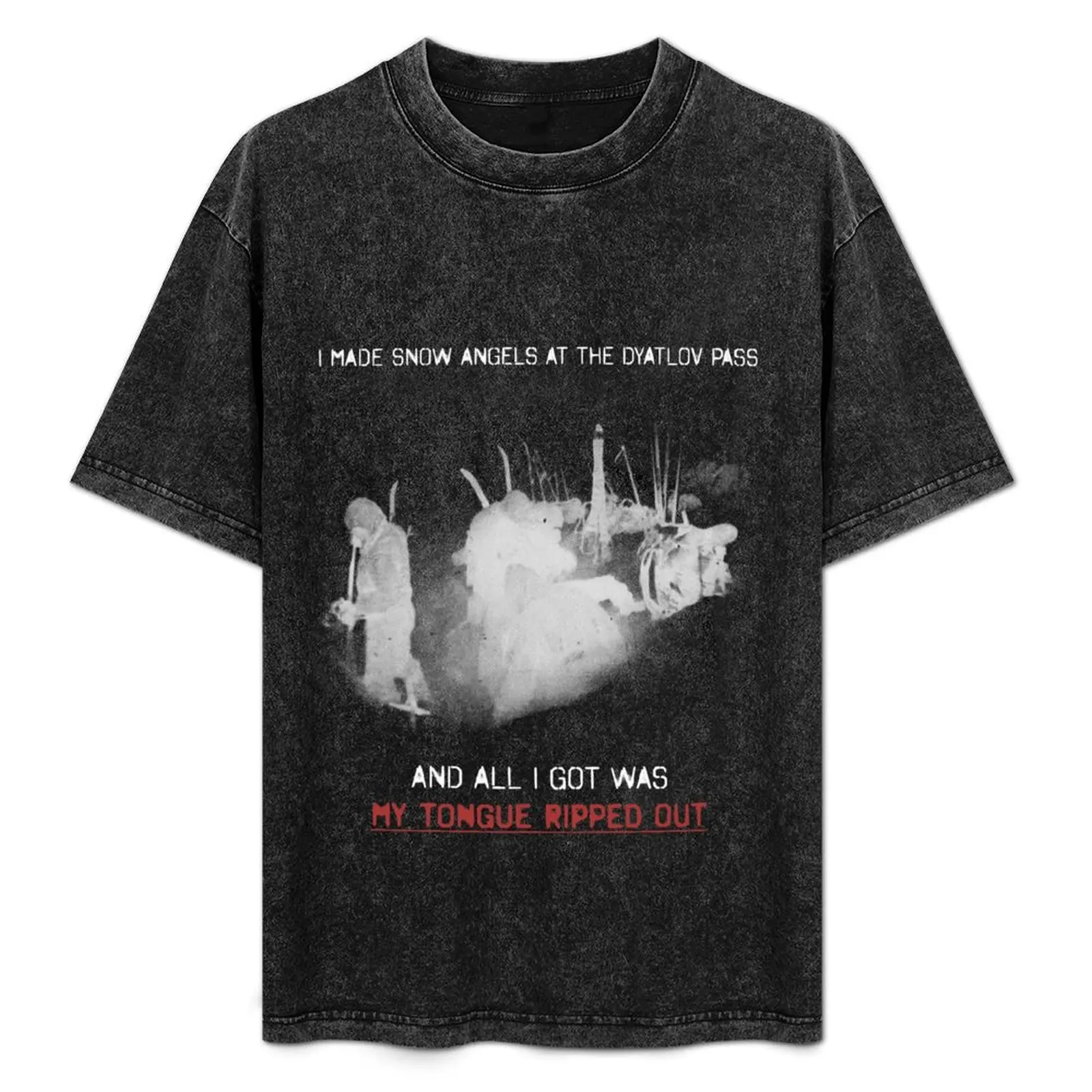 

Dyatlov Pass Souvenir T-Shirt Large Size Basic Casual T-Shirt