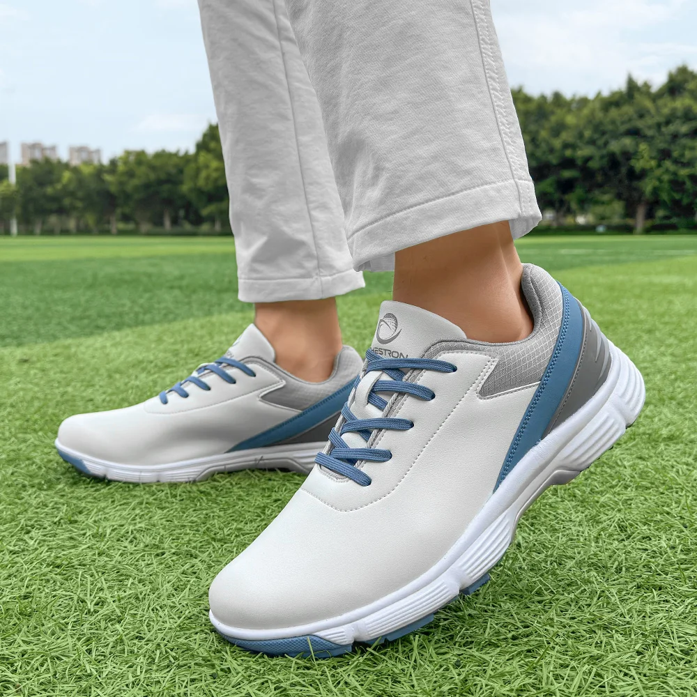 New Golf Shoes for Men Outdoor Anti Slip Comfortable Super Fiber Walking Sports Shoes for Men Casual Golf Sports Shoes