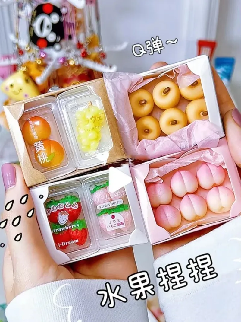 Genuine Japan Miniature Model Fruits Pendants Capsule Toys Cute Fruit Simulation Ornaments Gacha Blind Box Children Gift