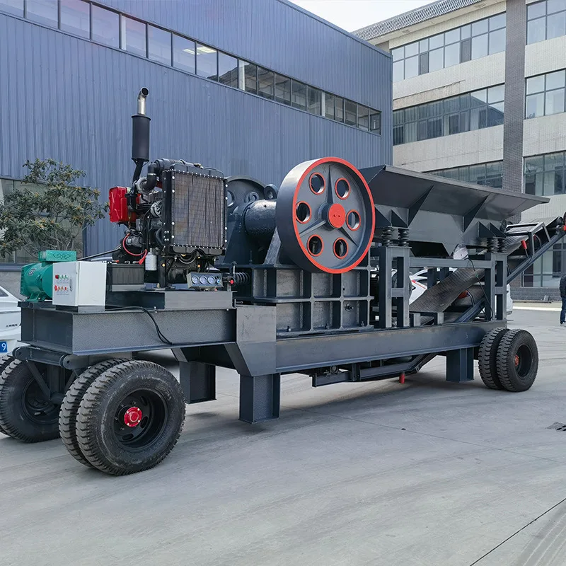 Mobile Construction Waste Crusher With Dual Use Of Oil And Electricity, Convenient To Move Efficient Wood Recycling 2025