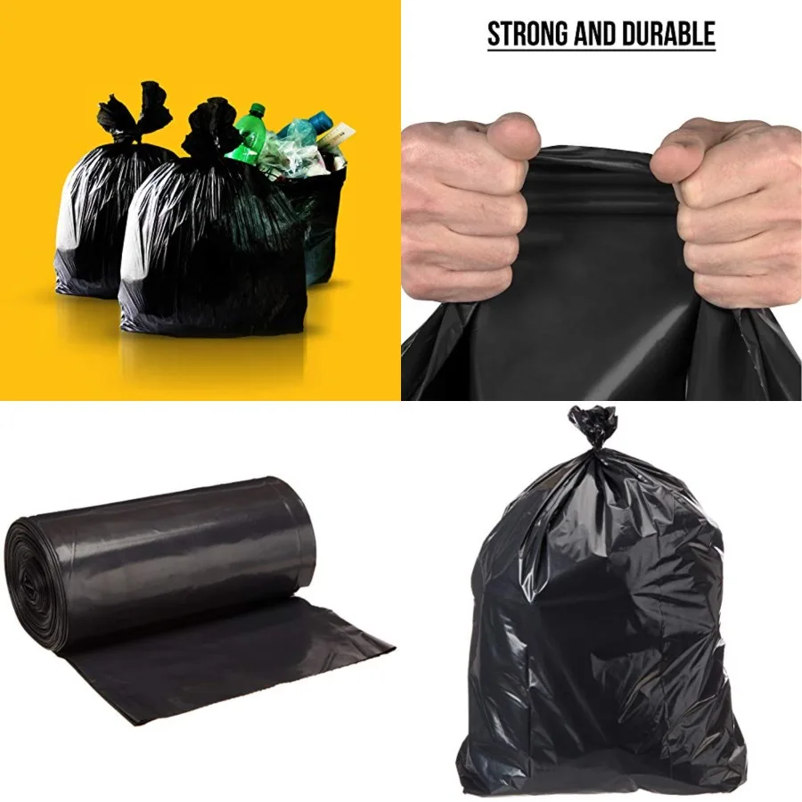 

23 Gallon SlimJim Trash Bags for Rubbermaid Receptacles, 1.1 Mil, Black