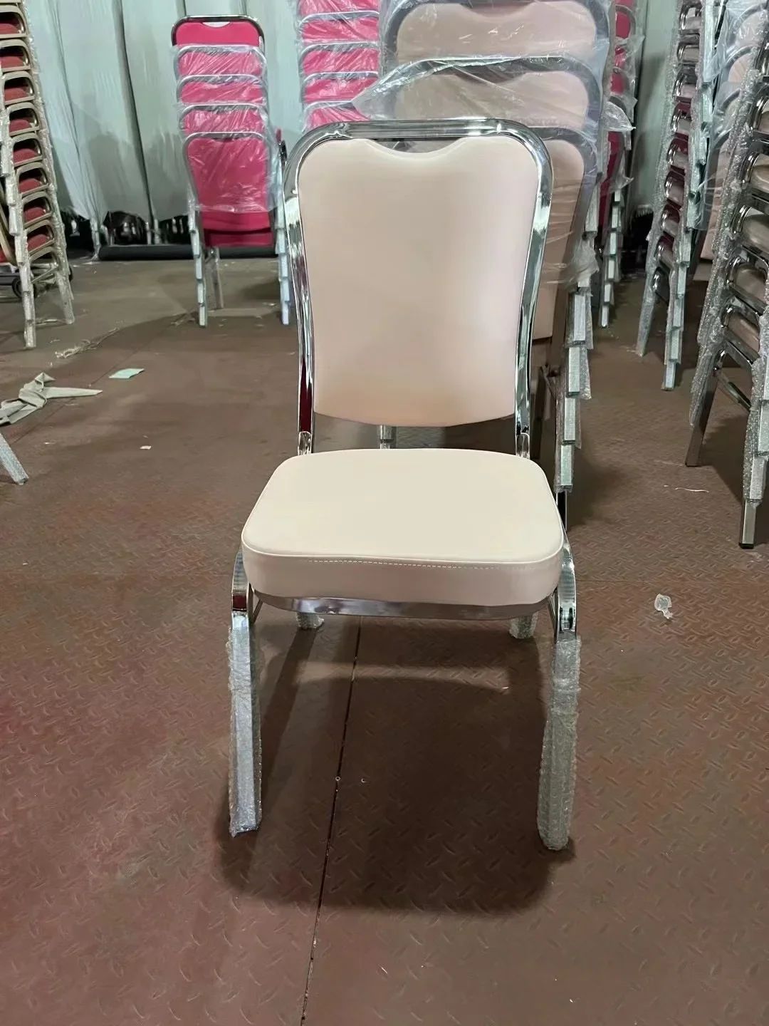 

Hot Sale Hotel Chairs Wholesale Party Metal Banquet wedding chairs Stainless steel Chairs