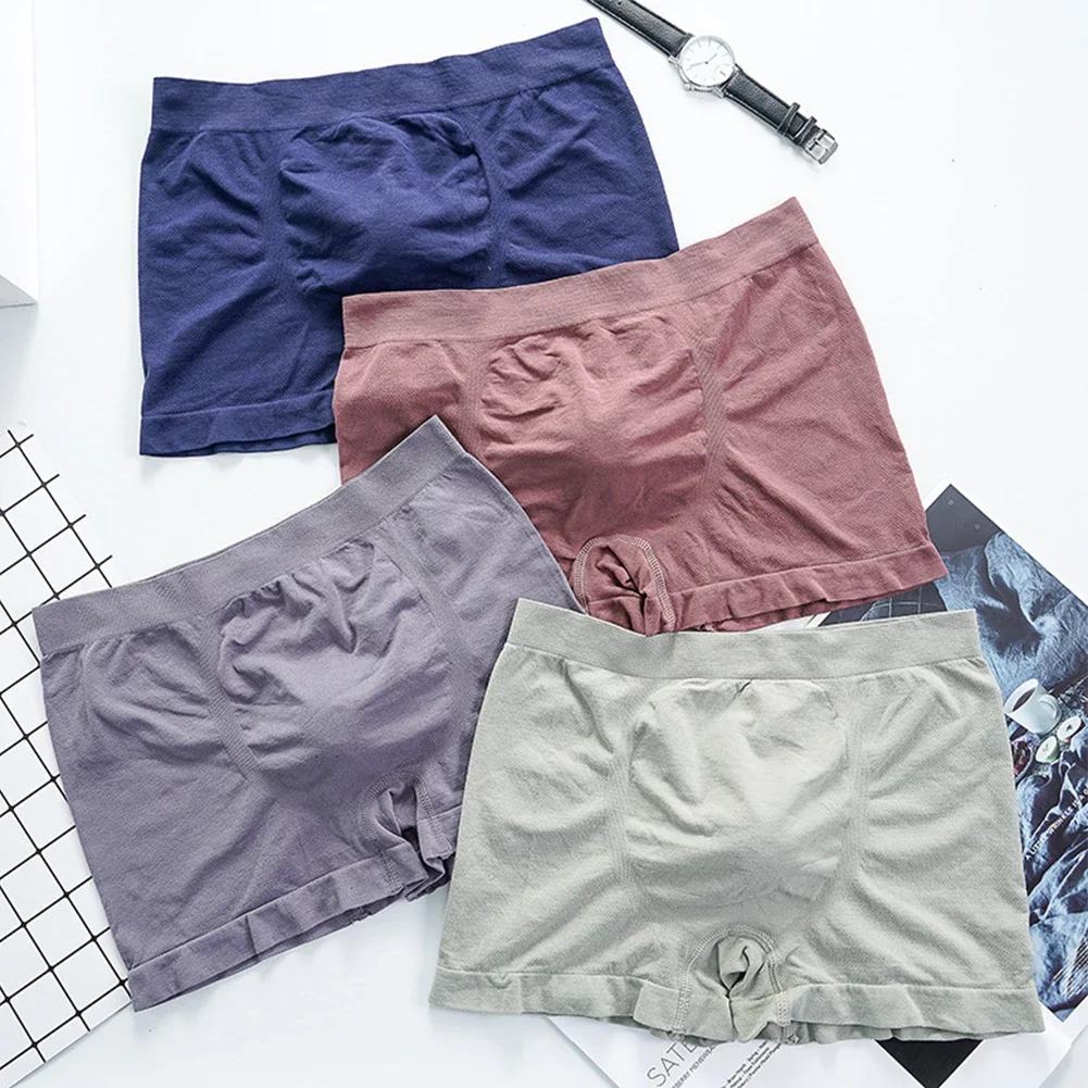 

Comfortable Boxers Breathable Trunk 95 Polyester Average Size Brand New Brick Red Dark Blue Green Grey 5 Spandex