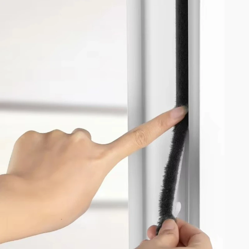 10 meters 9×5mm Self-adhesive Brush Seal Strip, Industrial Door & Window Draught Excluder