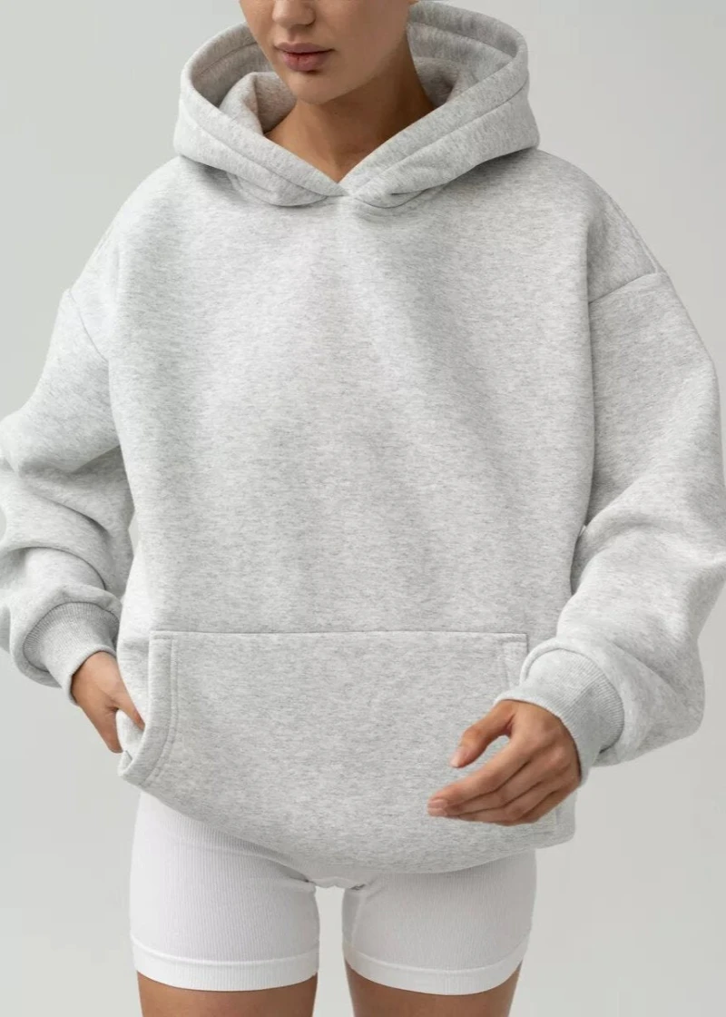 

Осенне-зимний свитер больших размеров, мужская и женская однотонная толстовка с капюшоном, брендовая ярко-розовая толстовка с капюшоном большого размера