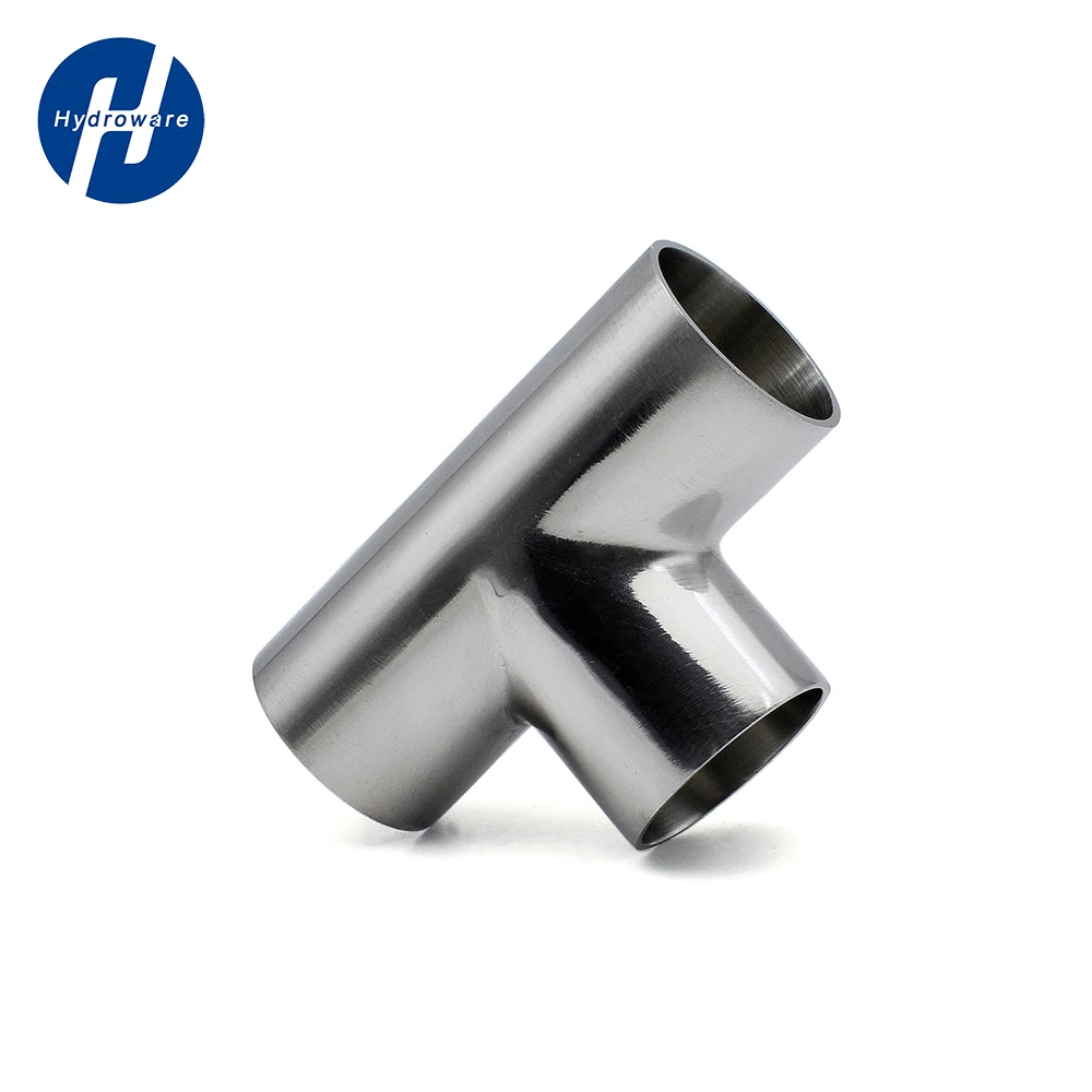 

12.7/16/19/22/25mm-133mm SUS304/316 Sanitary Stainless Polished pipe fitting TYPE T Joint OD pipe Butt Weld Tee 3 Way Connector