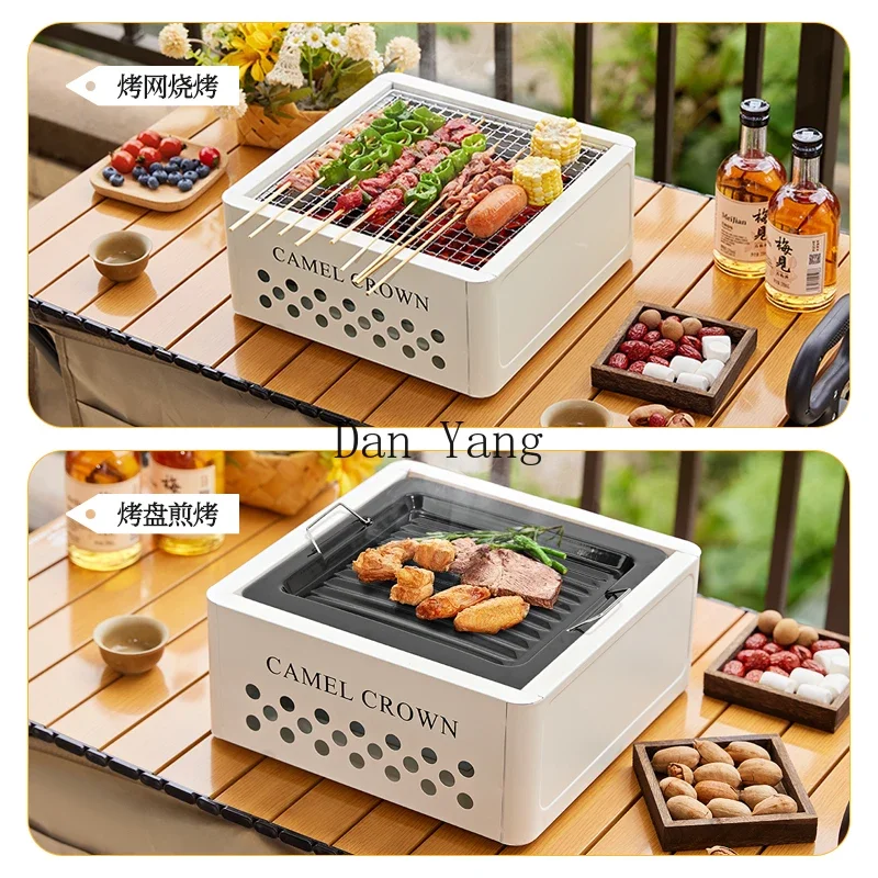 

Drawer enclosure stove to make tea Household BBQ stove Baking stove set BBQ grill Outdoor square