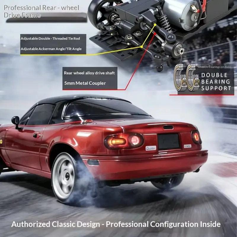 2026 New LD1804 Mazda Mx5 Premium Version Rc Drift Car Rc Cars With A Gyroscope Rear-Wheel Drive Toy Car Birthday Toys For Kid