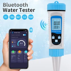 5 in 1 TDS/EC/Salinity/S.G./Temperature Meter Digital Salimeter Aquarium Water Quality Tester Home Hote Drinking Water Detector