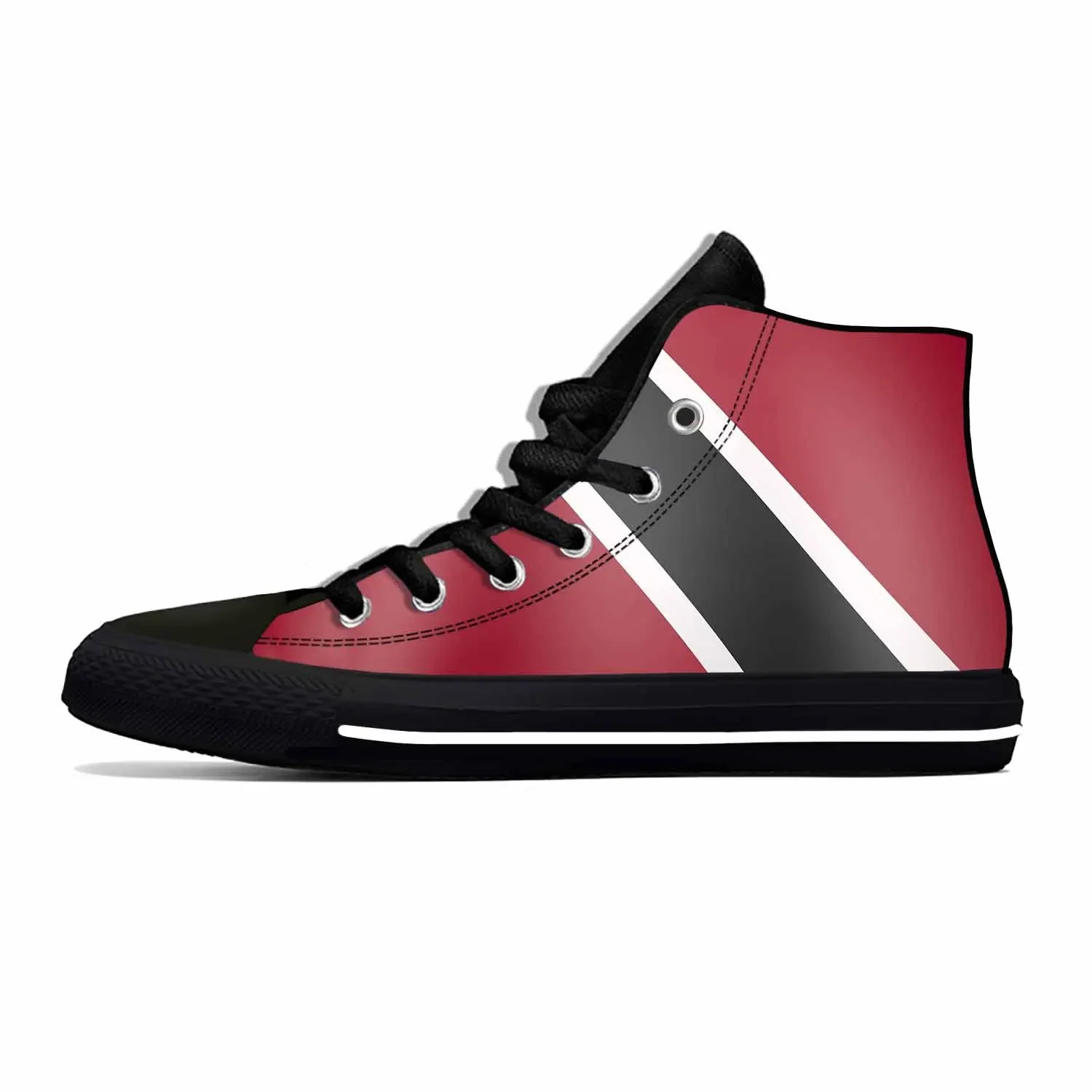 Trinidad and Tobago Flag Patriotic Pride Fashion Casual Cloth Shoes High Top Comfortable Breathable 3D Print Men Women Sneakers