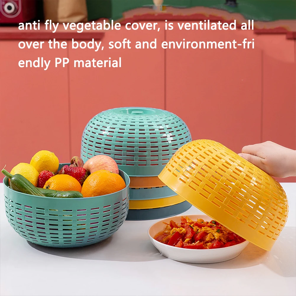 

Household Kitchen Mesh Food Covers Umbrella With Handle Reusable Outdoor Picnic Food Covers Net Home Kitchen Table Supplies