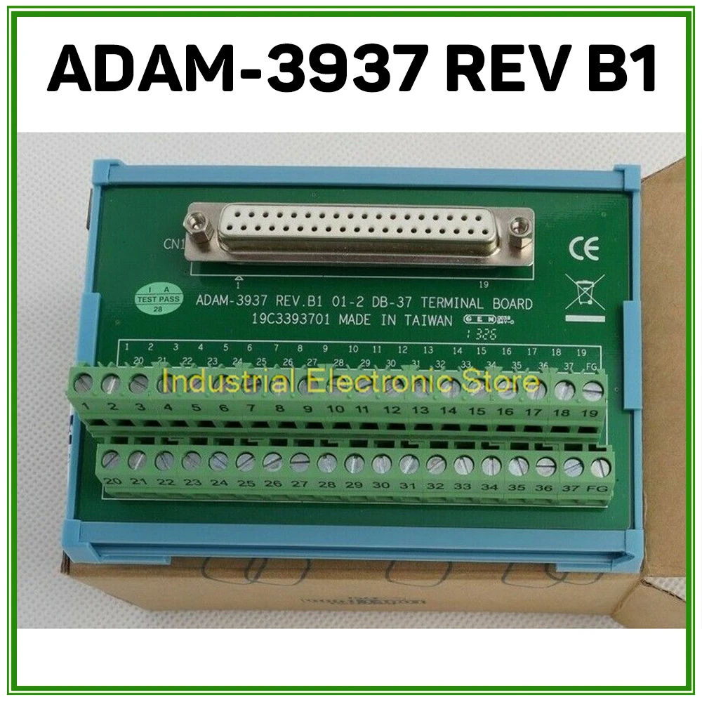 For Advantech DB38 DIN Rail Terminal Block Matches PCI-1713U/1715U/1730U ADAM-3937-BE ADAM-3937 REV B1