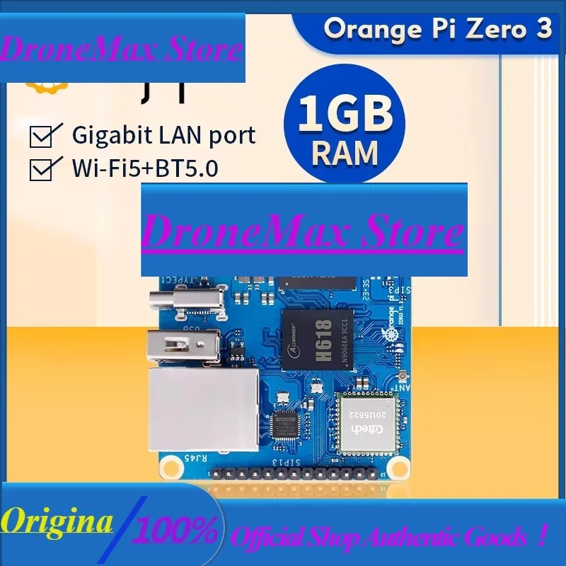 DroMaOrange Pi Zero 3 Development Board 1GB Ram
