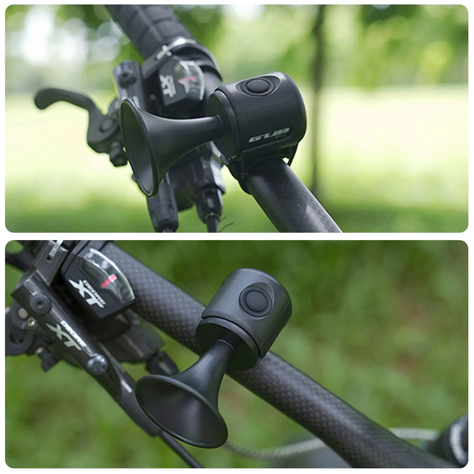 Bike Bell Electronic Loud Horn ABS 120db Safety Electric Bell IPX4 Speaker Alarm Ring Bicycle Handlebar Warning Bell