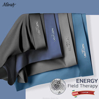 4pcs/set Seamless Ultra-thin Ice Silk Boxer Pants Eft Energy Field Therapy Men Underwear Boxer Briefs Breathable Graphene Trunk
