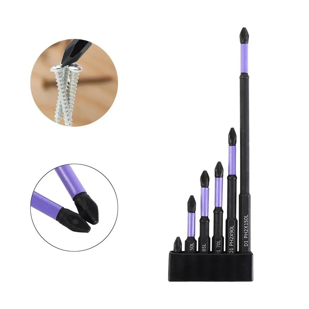 25-150mm Anti Non-slip Batch Head Magnetic High Hardness Cross Bit Steel Impact Strong PH2 Screwdriver Bits Power Hand Tools