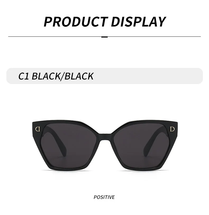 Neue Luxus D Marke Glamour Sonnenbrille Für Frauen Und Männer Stilvolle Cat Eye Designer Brillen Klassische Mode Unisex Gläser UV400 – Detail 9