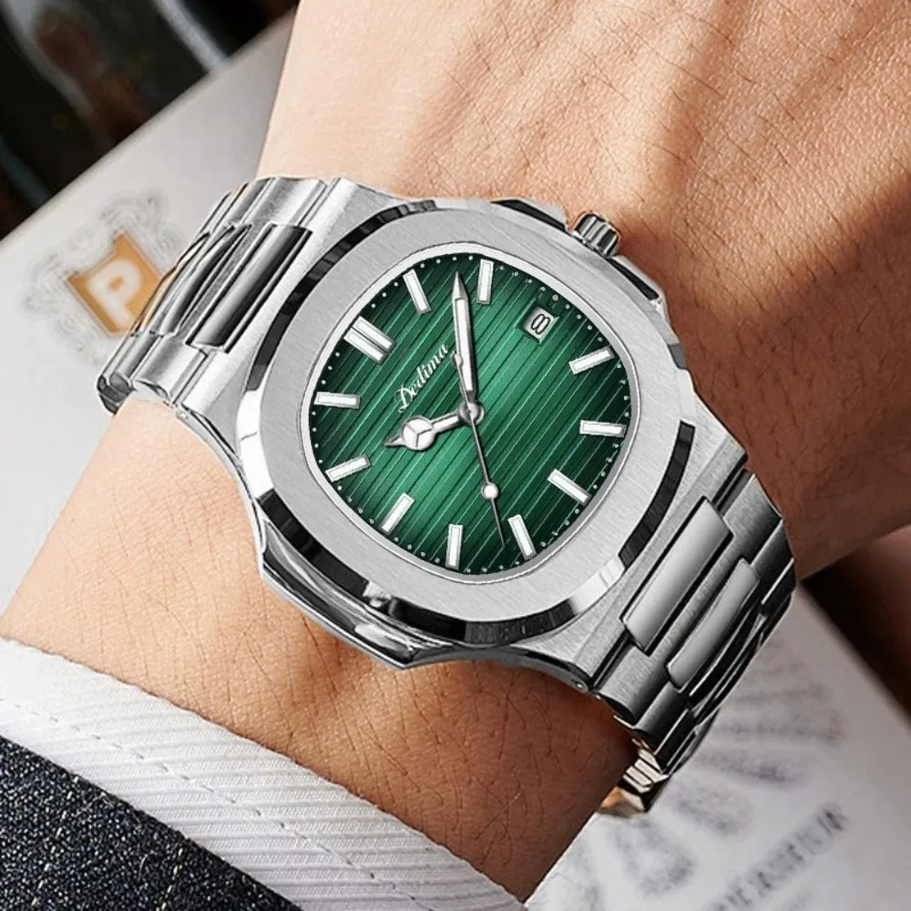 Vintage Retro Dress Watch for Men – Classic Stainless Steel Wristwatch, European American Style Business Casual Wrist Watch, Luxury Gift for Him