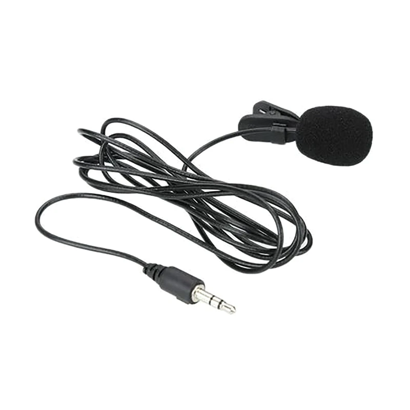 3.5mm Lavalier Microphone Hands-Free Mini Collar Clip Mic for YouTube Video Video Conference, Dropship