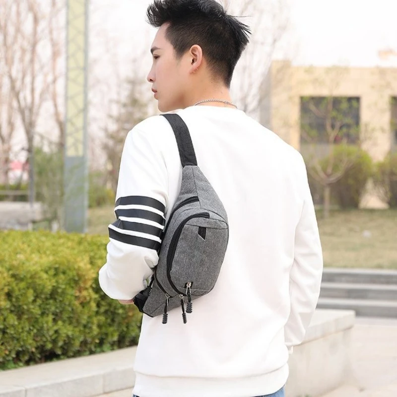 Large Capacity Chest Bag for Men and Women Multifunctional Fashionable Casual Crossbody Bag Fitness Outdoor Sports Waist Bag