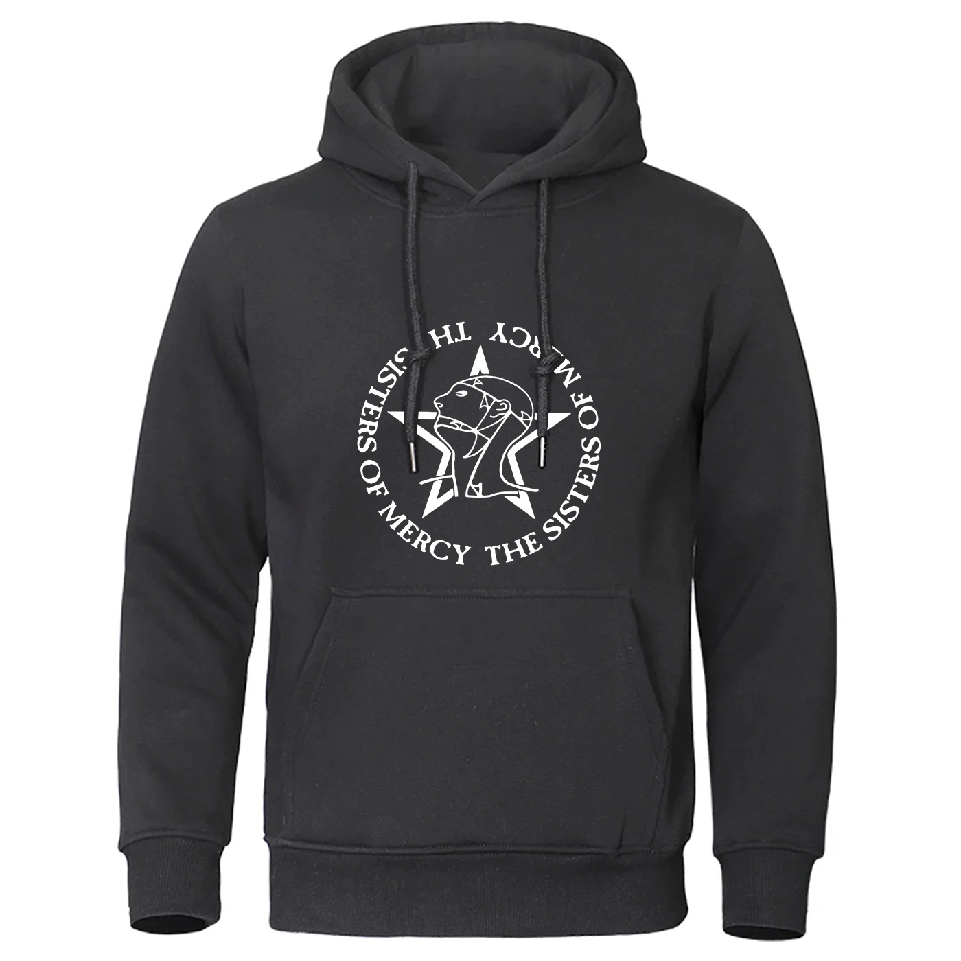 Die Sisters Of Mercy Druck 2025, modische Herren-Kapuzenpullover, einfarbig, Harajuku, bequem, lässig, Pullover, Sweatshirts, Oberteil