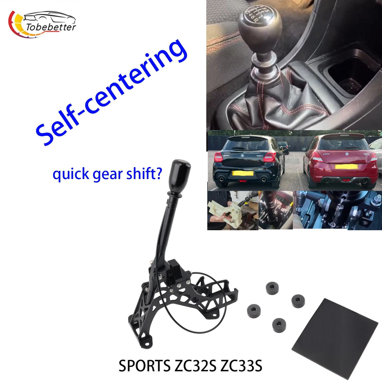 Ultra Short Shifter Self-centering For Suzuki Swift Sport ZC32S ZC33S 6MT Nz Az