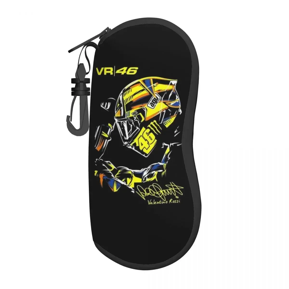 Rossi Motorcycle Racing Eyeglass Glasses Case Women Men Soft Sunglasses Protective Pouch