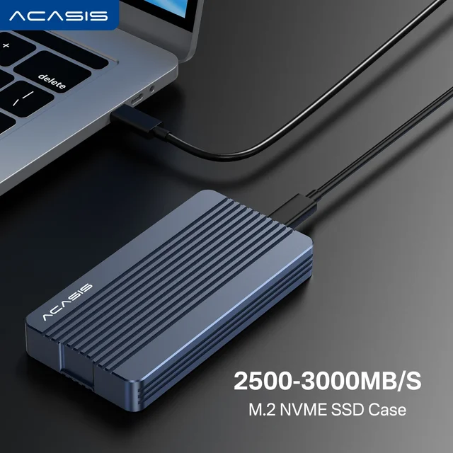 Acasis Thunderbolt 3 Mobile Enclosure M.2 NVME SSD External Hard Driver  PCIE Case For Macbook Laptop Desktop And Samsung 980 Pro