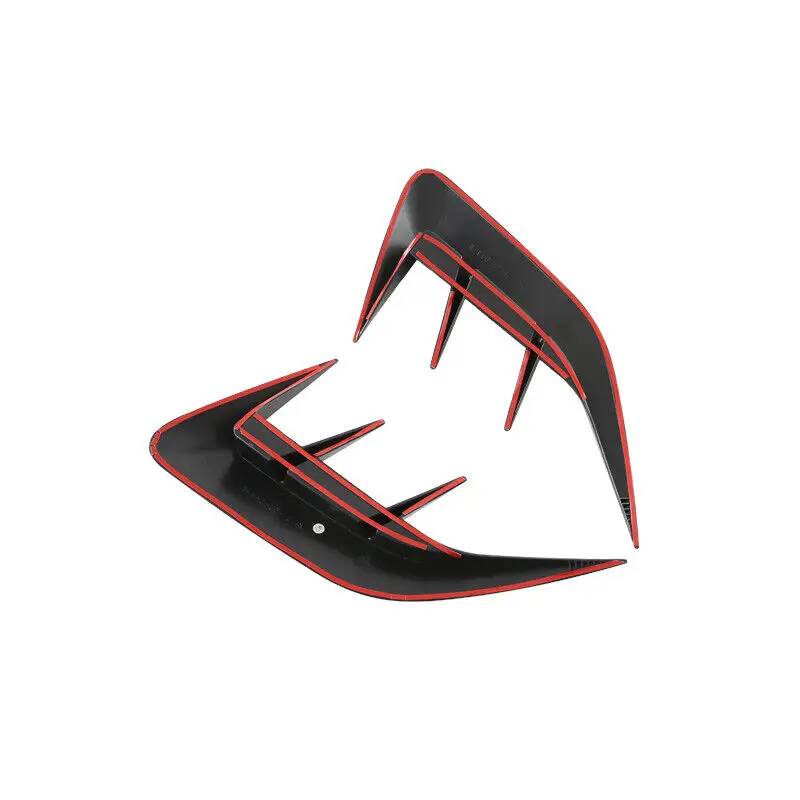 자동차 후면 범퍼 립 스포일러 사이드 에어 벤트 아울렛 커버 트림 Lexus NX 250 350 350h 2022 2023 탄소 섬유 블랙 카 스타일링