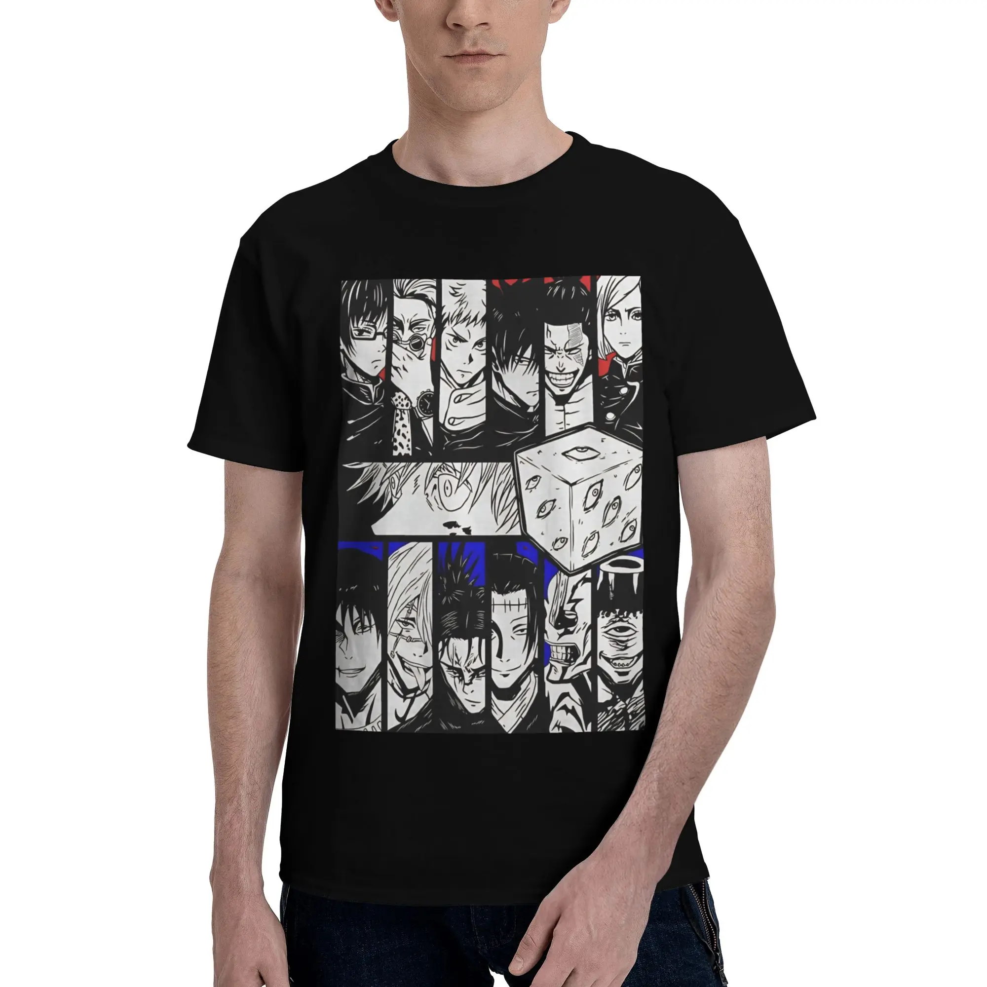 Sorcerers Cuts  Graphic 100% Cotton T-Shirt Bandai Jujutsu Kaisen Tops Tees For Men