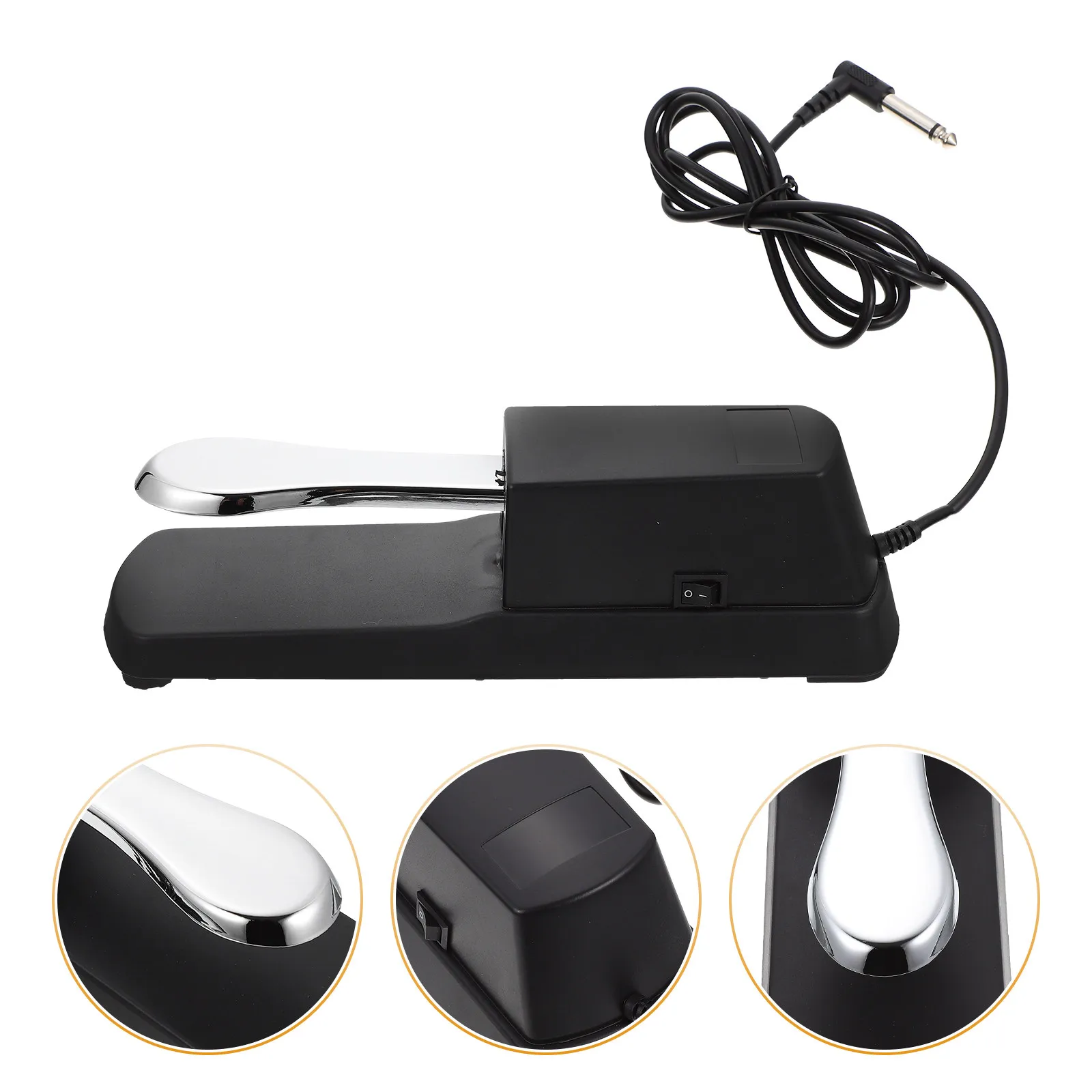 Universal Sustain Pedal for Electronic Keyboard Piano Synthesizer Midi Drum Nonslip Design Professional Grade Portable Damper