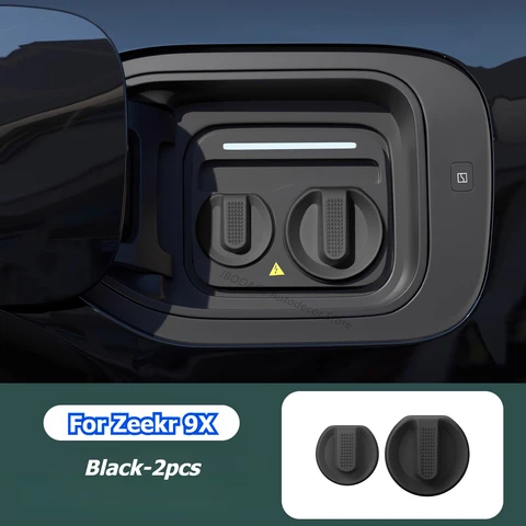 Для GEELY ZEEKR 9X 2 шт., защитный чехол для автомобильного зарядного порта, силиконовый магнитный чехол для быстрой и медленной зарядки, водонепроницаемые аксессуары